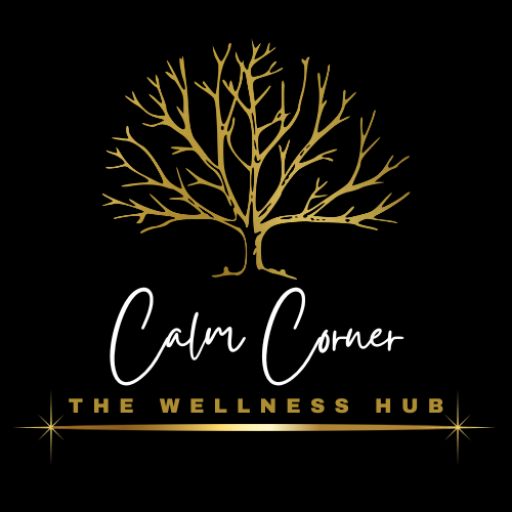 "Calm Corner Wellness Hub logo: a Tree of Life symbolizing growth, interconnectedness, and well-being."